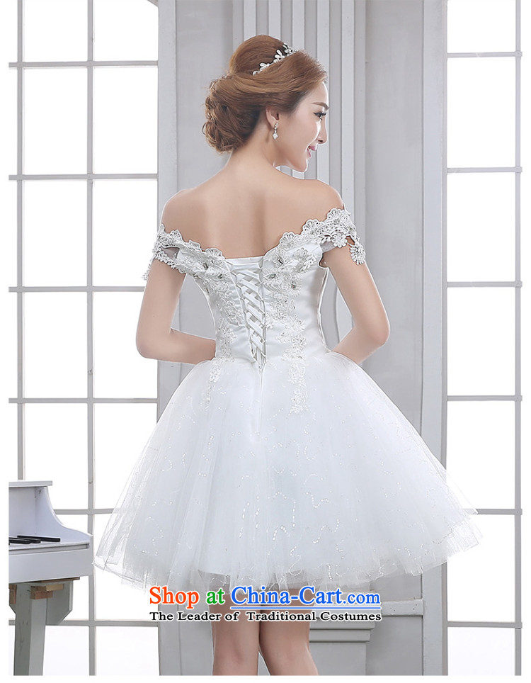 The knot true love beauty wedding dresses 2015 new evening dresses lace bridesmaid service, the white field shoulder small dress skirt female white M picture, prices, brand platters! The elections are supplied in the national character of distribution, so action, buy now enjoy more preferential! As soon as possible.