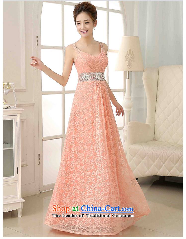 The knot true love evening dresses 2014 new wedding dress shoulders deep V-Neck long marriages bows services bridesmaid services winter pink S picture, prices, brand platters! The elections are supplied in the national character of distribution, so action, buy now enjoy more preferential! As soon as possible.