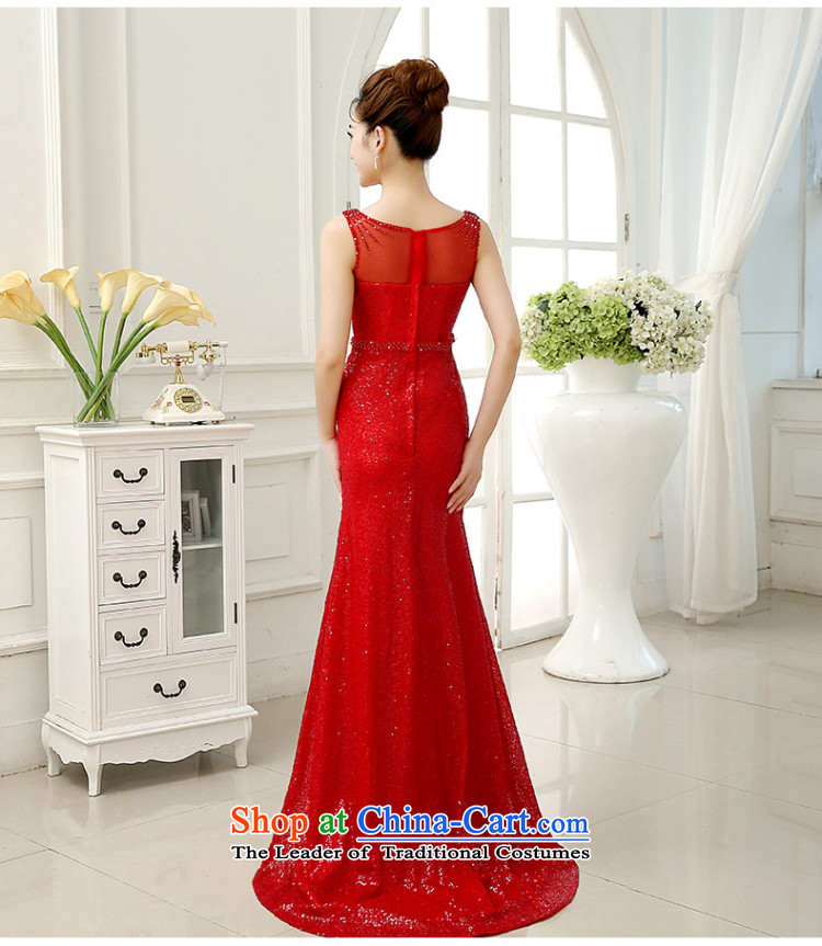 The knot true love bows Service Bridal Fashion 2015 new wedding dress shoulders crowsfoot marriage evening dress tail services under the auspices of autumn and winter red S picture, prices, brand platters! The elections are supplied in the national character of distribution, so action, buy now enjoy more preferential! As soon as possible.