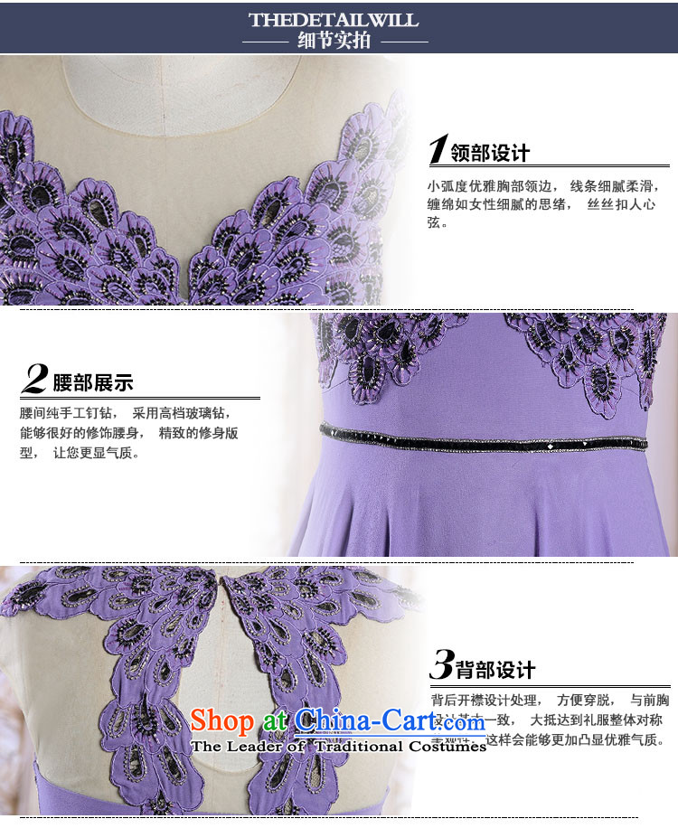 Doris Qi annual spring evening dresses purple long bridesmaid dresses, elegant banquet evening dress with a light purple M picture, prices, brand platters! The elections are supplied in the national character of distribution, so action, buy now enjoy more preferential! As soon as possible.
