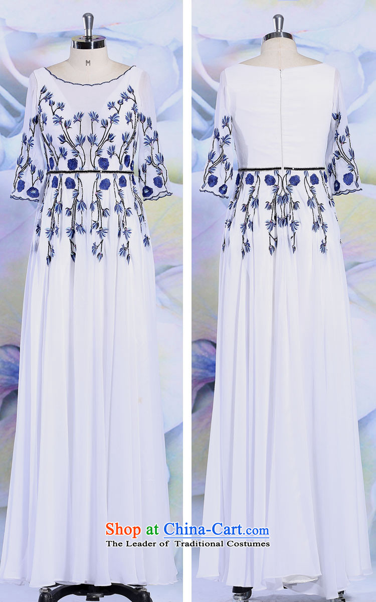 Doris Qi evening dresses 2015 White embroidery long Sau San temperament long skirt moderator dress White M picture, prices, brand platters! The elections are supplied in the national character of distribution, so action, buy now enjoy more preferential! As soon as possible.