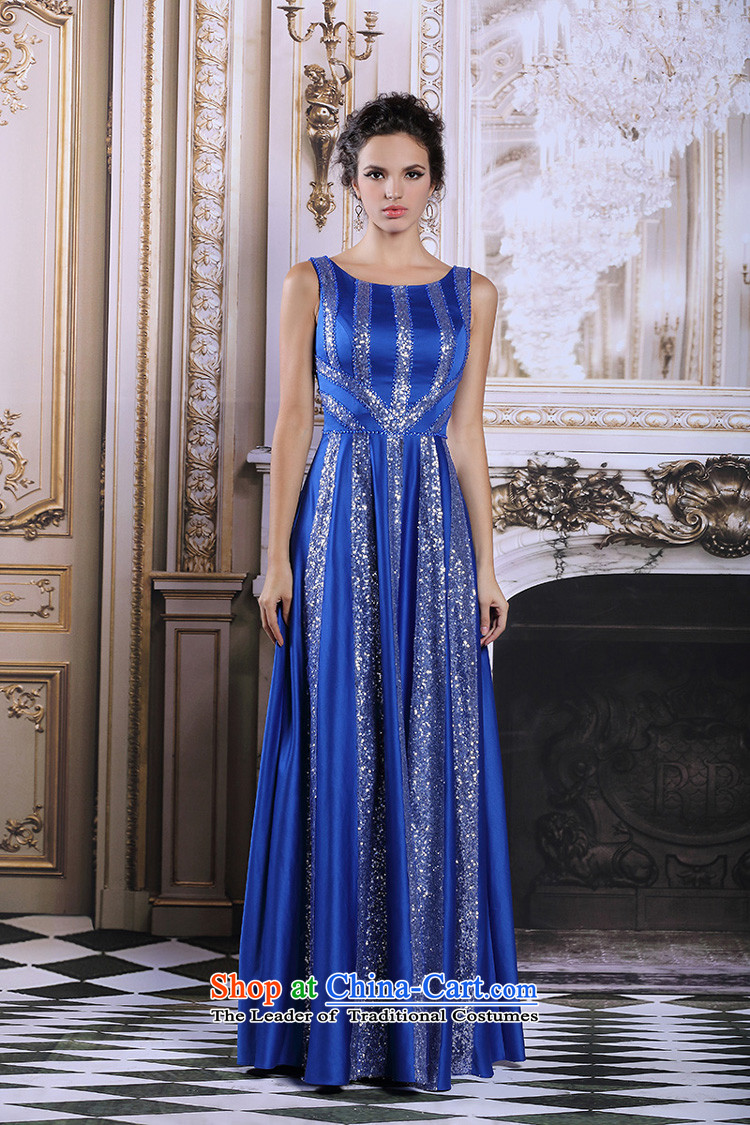 Doris Qi 2015 winter clothing bride bows blue staple-ju long gown banquet dinner dress Blue M picture, prices, brand platters! The elections are supplied in the national character of distribution, so action, buy now enjoy more preferential! As soon as possible.