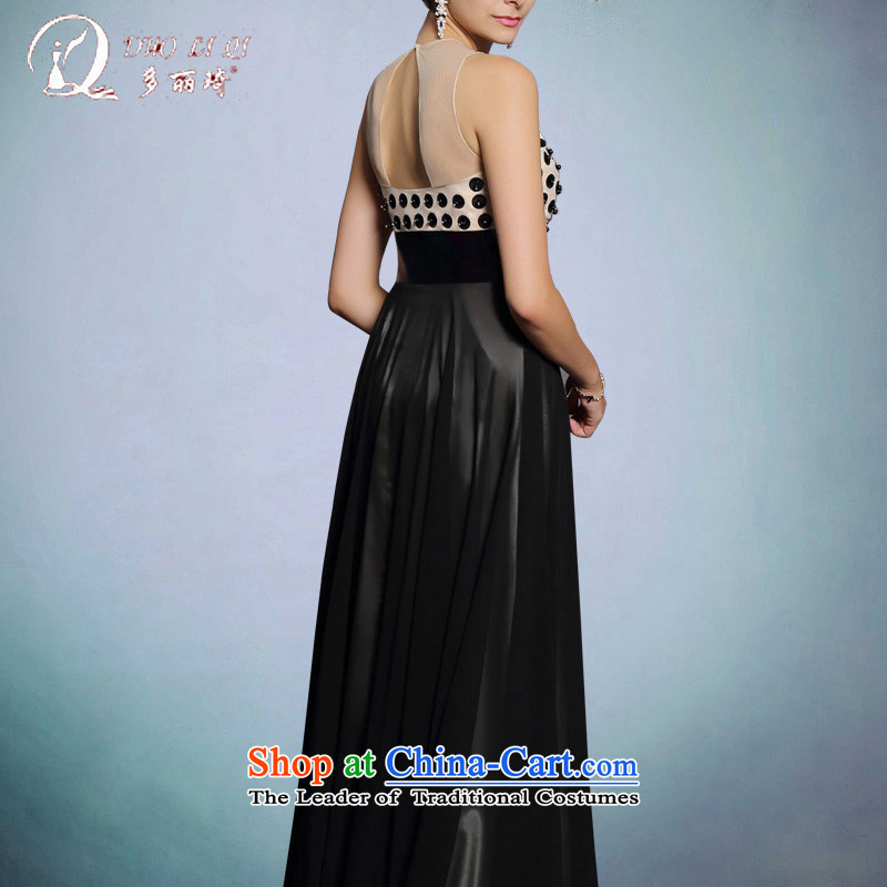 Doris Qi 2015 long black dress, Sau San wave point annual dresses dress winter S, Doris Qi Black (doris dress) , , , shopping on the Internet
