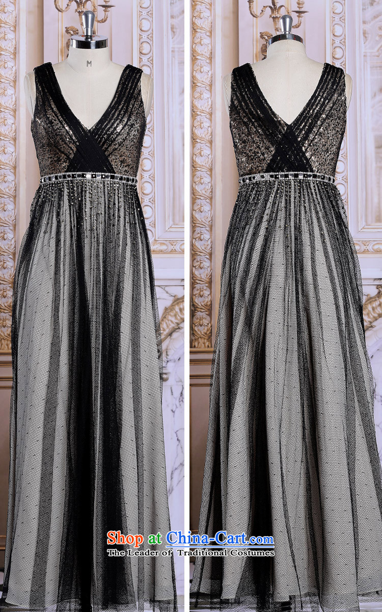 Doris Qi banquet evening dress long black shoulder under the auspices of the annual session of the small black girl S pictures dresses, prices, brand platters! The elections are supplied in the national character of distribution, so action, buy now enjoy more preferential! As soon as possible.