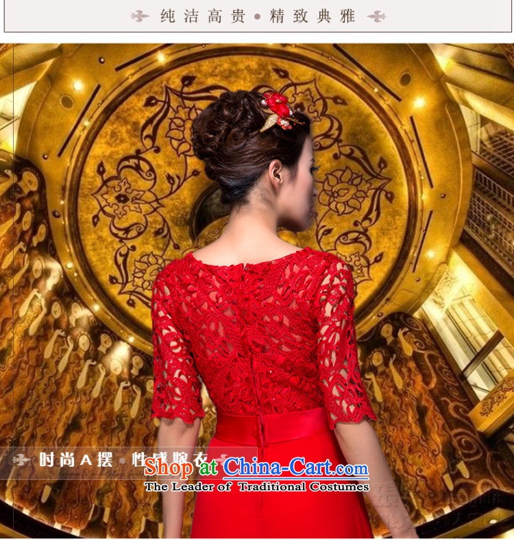 The new 2015 Luang dress a field package version 7 to the Korea shoulder cuff lace Sau San video and slender, evening dresses bows services RED M picture, prices, brand platters! The elections are supplied in the national character of distribution, so action, buy now enjoy more preferential! As soon as possible.