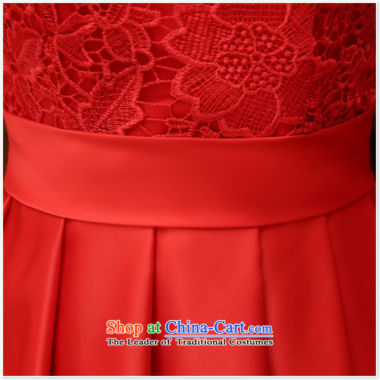 Wedding dress bride bows services 2015 new wedding dress bridesmaid serving evening dress short, shoulder strap RED M picture, prices, brand platters! The elections are supplied in the national character of distribution, so action, buy now enjoy more preferential! As soon as possible.