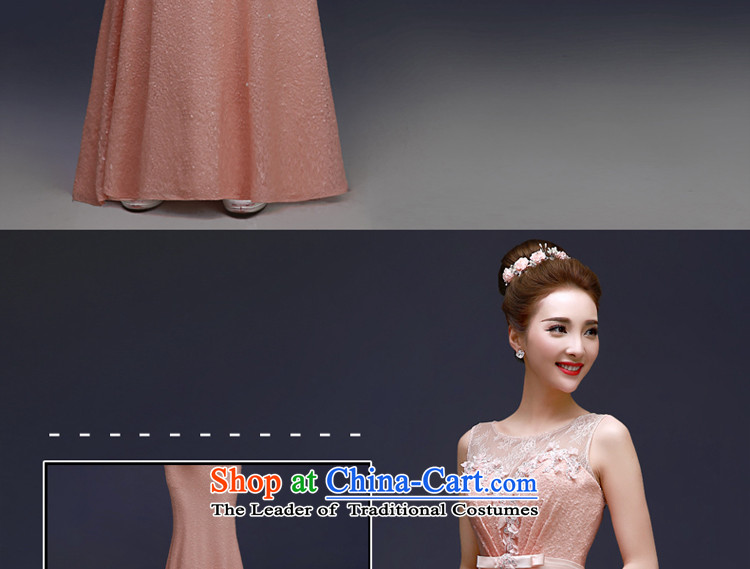 The privilege of serving-leung 2015 new bride wedding dress evening banquet moderator long crowsfoot evening dress skirt pink L picture, prices, brand platters! The elections are supplied in the national character of distribution, so action, buy now enjoy more preferential! As soon as possible.