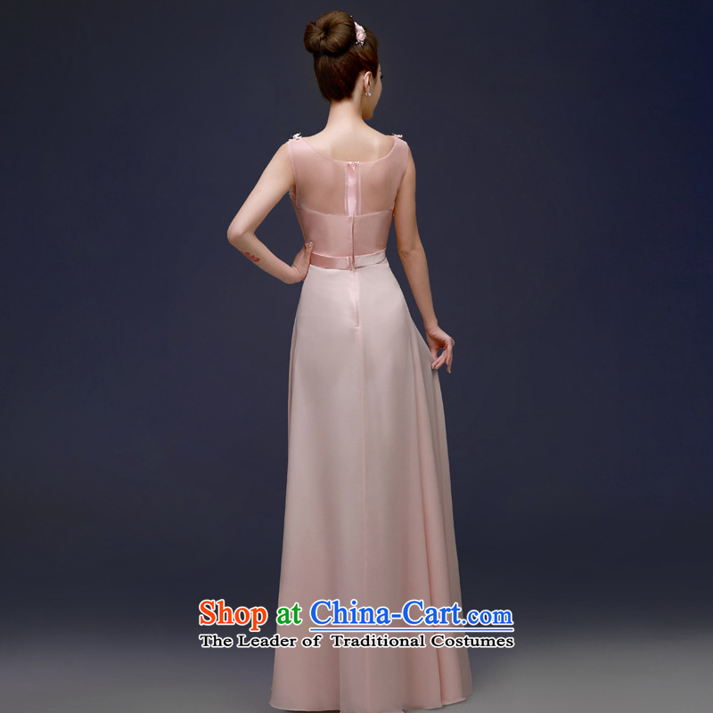 The privilege of serving-leung 2015 annual meeting of the new banquet moderator evening dresses bride marriage ceremony of Sau San toasting champagne stylish service S honor pink-leung to , , , shopping on the Internet