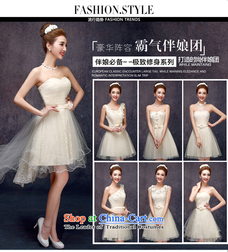 The privilege of serving-leung 2015 new summer gown sister in small bridesmaid dress short skirt) bridesmaids champagne color E -605 L pictures, prices, brand platters! The elections are supplied in the national character of distribution, so action, buy now enjoy more preferential! As soon as possible.