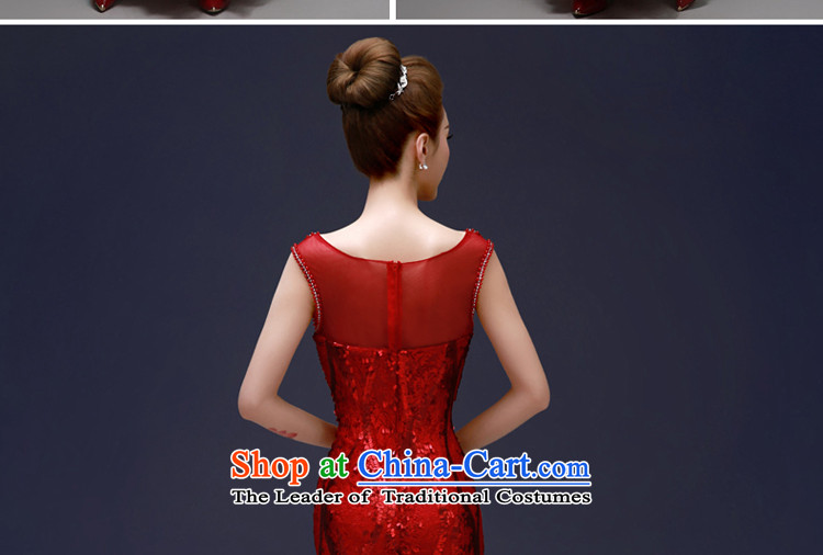 The privilege of serving-leung 2015 new bride wedding dress dinner will host the annual company dress skirt crowsfoot red XL Photo, prices, brand platters! The elections are supplied in the national character of distribution, so action, buy now enjoy more preferential! As soon as possible.