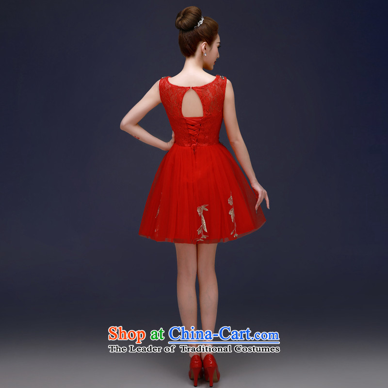 The privilege of serving-leung 2015 new bride banquet Annual Small Red Dress Short, bows to dress marriage red 2XL, honor services-leung , , , shopping on the Internet