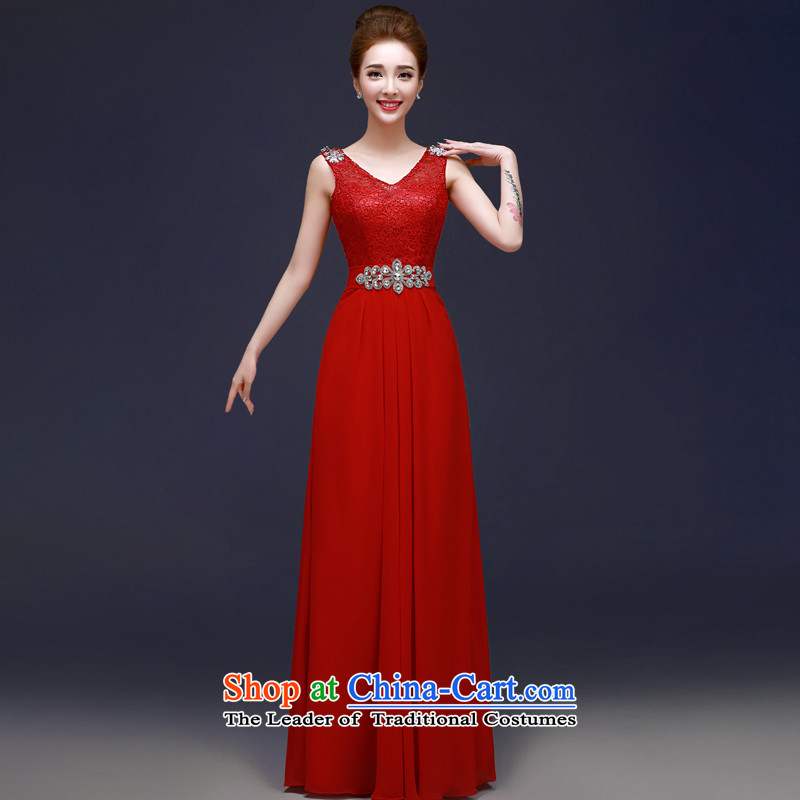 The privilege of serving-leung 2015 New Red Dress bride Sau San engraving lace wedding dress long red 2XL, services of bows services-leung , , , shopping on the Internet