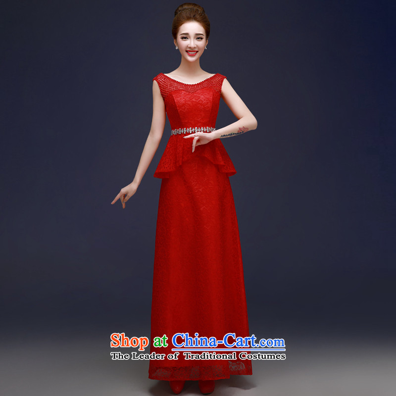 The privilege of serving-leung spring and autumn 2015 new marriages banquet annual meeting of persons chairing the dress red long evening dresses red XL, a service-leung , , , shopping on the Internet