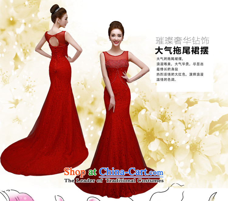 The privilege of serving-leung 2015 spring and fall new bride's annual meeting of persons chairing the marriage banquet long tail evening dress skirt red S picture, prices, brand platters! The elections are supplied in the national character of distribution, so action, buy now enjoy more preferential! As soon as possible.
