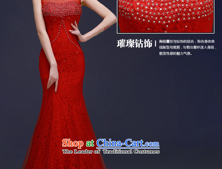The privilege of serving-leung 2015 spring and fall new bride's annual meeting of persons chairing the marriage banquet long tail evening dress skirt red S picture, prices, brand platters! The elections are supplied in the national character of distribution, so action, buy now enjoy more preferential! As soon as possible.