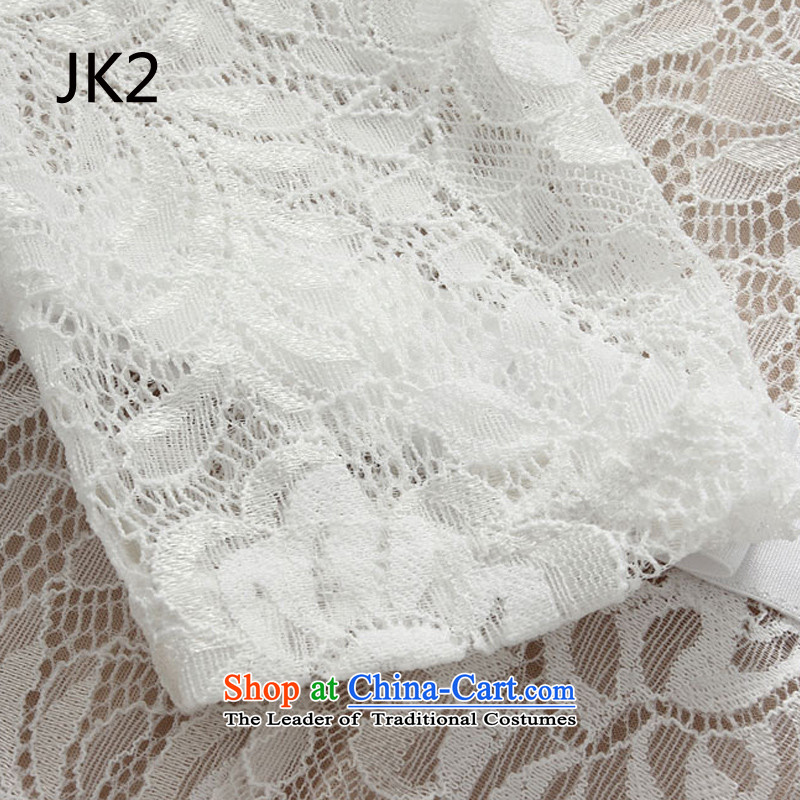 Lace sexy V-neck in long-sleeved larger dress dresses JK2 9,731 White XXXL,JK2.YY,,, shopping on the Internet