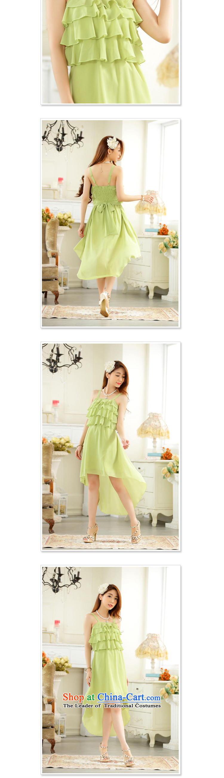 Pretty and stylish dovetail skirt chiffon niba straps sister skirt dress dresses JK2 9922 fruit green XL Photo, prices, brand platters! The elections are supplied in the national character of distribution, so action, buy now enjoy more preferential! As soon as possible.