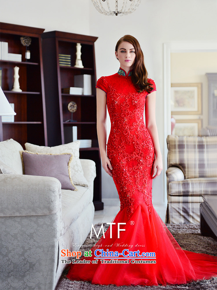 Full Chamber Fong bride cheongsam dress 2015 new winter) red collar package and lace tail crowsfoot long red tail serving drink 30cm 173-M picture, prices, brand platters! The elections are supplied in the national character of distribution, so action, buy now enjoy more preferential! As soon as possible.