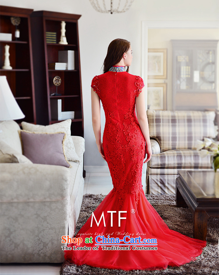 Full Chamber Fong bride cheongsam dress 2015 new winter) red collar package and lace tail crowsfoot long red tail serving drink 30cm 173-M picture, prices, brand platters! The elections are supplied in the national character of distribution, so action, buy now enjoy more preferential! As soon as possible.
