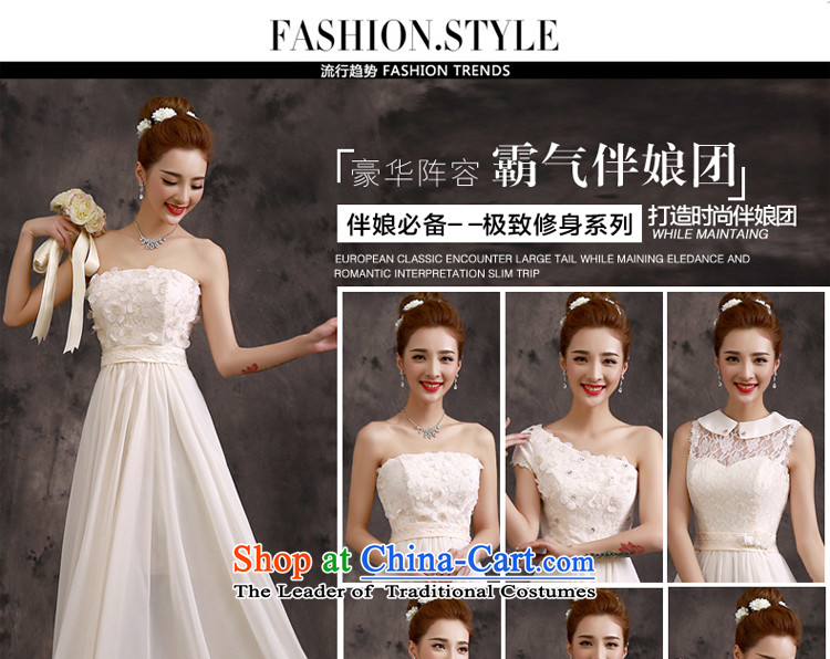 The privilege of serving the summer and fall of 2015-leung bridal dresses bridesmaid mission sister skirt long evening dresses champagne color bridesmaids B02) - Beveled Shoulder M picture, prices, brand platters! The elections are supplied in the national character of distribution, so action, buy now enjoy more preferential! As soon as possible.