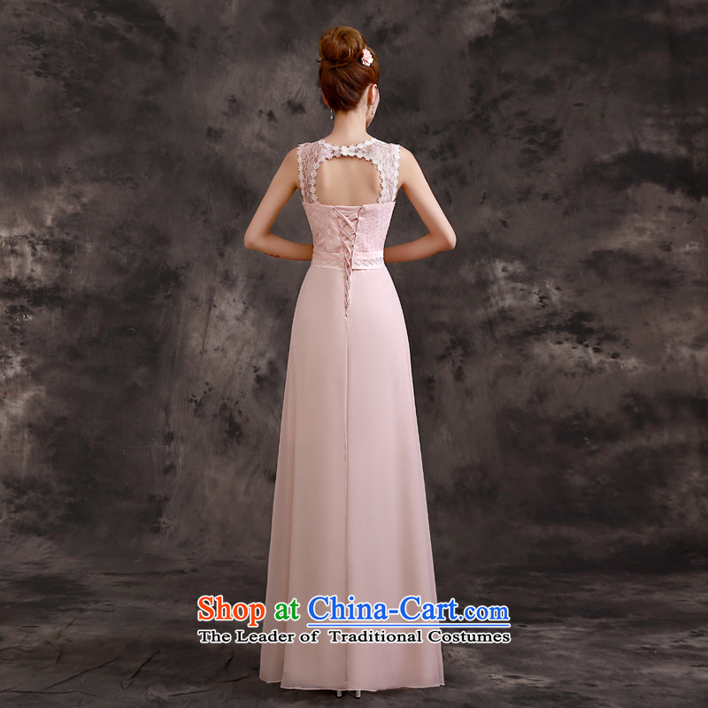 The privilege of serving-leung 2015 new bride in the summer sister bridesmaid dress skirt long evening dresses bridesmaids E07) - shoulders back to services-leung XL, , , , shopping on the Internet