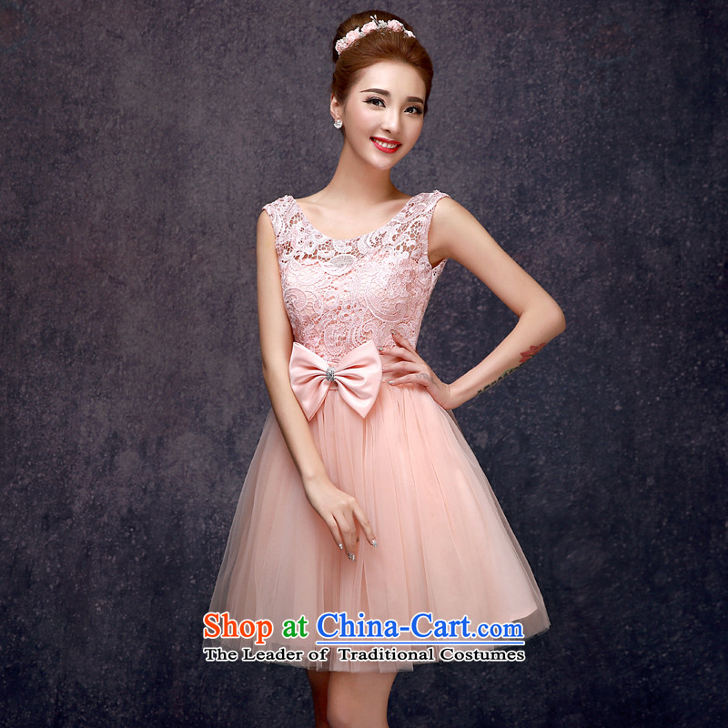The privilege of serving-leung 2015 new summer sister bridesmaid dress dress in short, small pink dresses bridesmaids short) - Pink 2XL, honor services-leung , , , shopping on the Internet