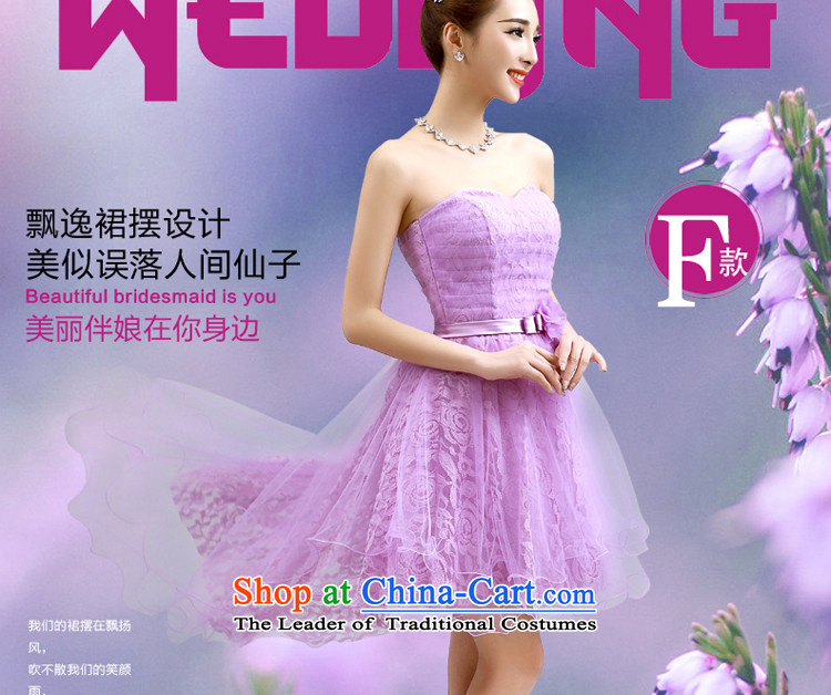 The privilege of serving-leung 2015 summer short of the new mission and sisters bridesmaid skirt small dress bridesmaids evening dresses purple E07) -605 lace shoulders S picture, prices, brand platters! The elections are supplied in the national character of distribution, so action, buy now enjoy more preferential! As soon as possible.