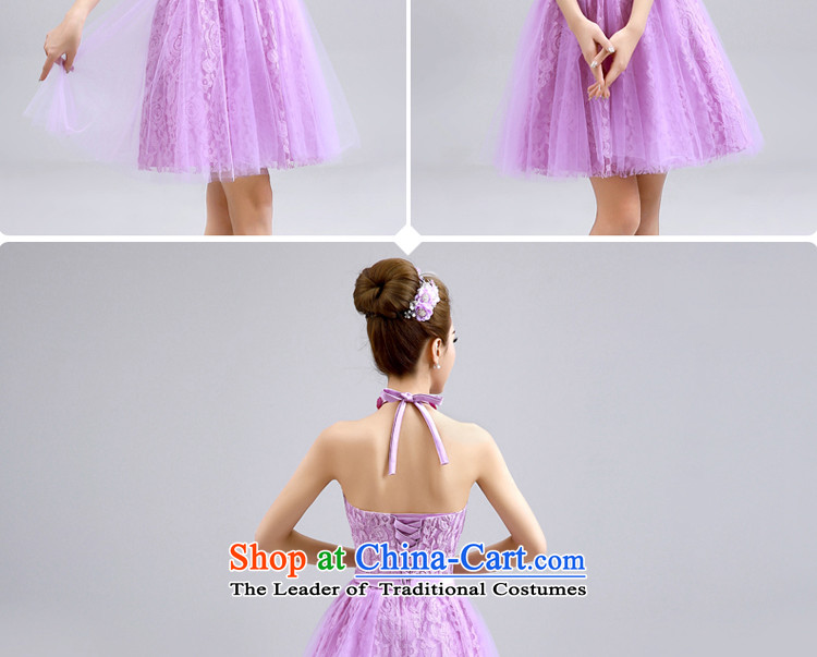 The privilege of serving-leung 2015 summer short of the new mission and sisters bridesmaid skirt small dress bridesmaids evening dresses purple E07) -605 lace shoulders S picture, prices, brand platters! The elections are supplied in the national character of distribution, so action, buy now enjoy more preferential! As soon as possible.