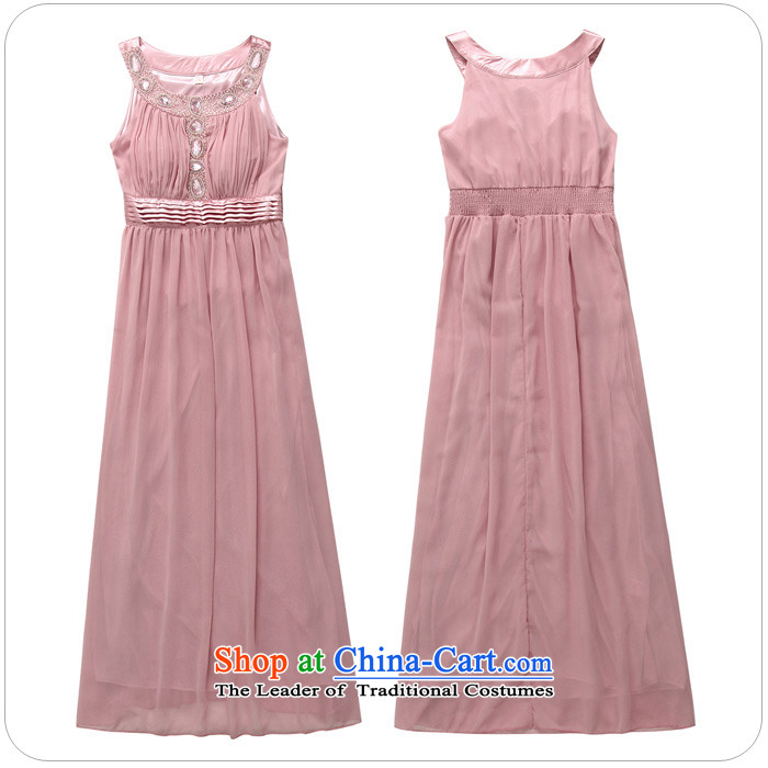 The 2015 new hand nailed on the Pearl River delta drilling-long evening dresses thick mm xl western banquet chiffon dresses sleeveless long skirt pink are code picture, prices, brand platters! The elections are supplied in the national character of distribution, so action, buy now enjoy more preferential! As soon as possible.