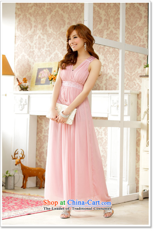 The 2015 New Western wind to manually staple pearl wedding dresses and sisters chairman skirt evening dress thick mm xl women's dresses pink large 2XL 145-165 catty picture, prices, brand platters! The elections are supplied in the national character of distribution, so action, buy now enjoy more preferential! As soon as possible.