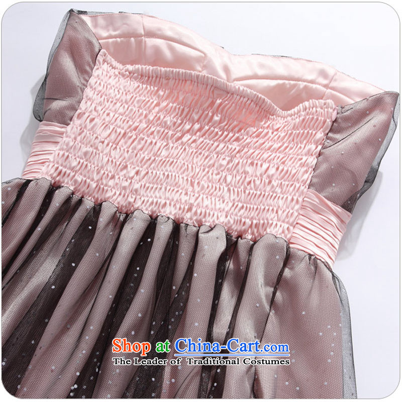 The 2015 Annual Meetings of the focus of the new mini super star gauze Foutune of wiping the chest princess dress thick mm xl wedding dress sister bridesmaid pink dresses to large 3XL 160-180, Constitution Yi shopping on the Internet has been pressed.