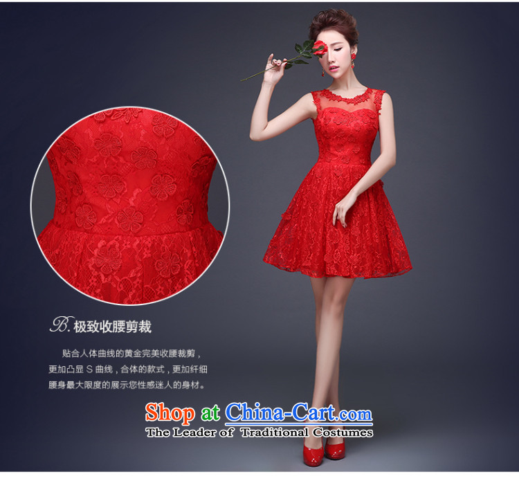 Lily Dance wedding dresses new 2015 Red shoulders lace bride bows Dress Short winter clothing) wedding-dress female red L picture, prices, brand platters! The elections are supplied in the national character of distribution, so action, buy now enjoy more preferential! As soon as possible.