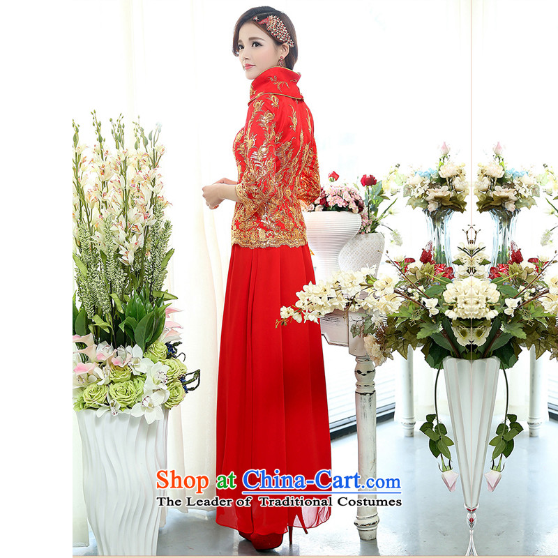 The United States welcomes the 2015 spring brides Nga loaded collar national original wedding dresses, red collar will dress and Kim Ho 1509 XL, the United States welcomes a (meixinya) , , , shopping on the Internet