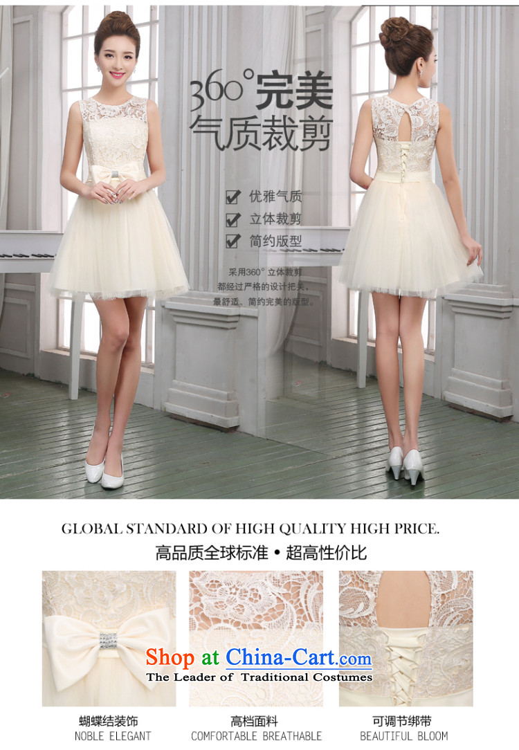 Lily Dance bridesmaid dress new 2015 summer short of Sau San bridesmaid mission dress bridesmaid sister skirt annual service banquet show moderator small dress female champagne color L picture, prices, brand platters! The elections are supplied in the national character of distribution, so action, buy now enjoy more preferential! As soon as possible.