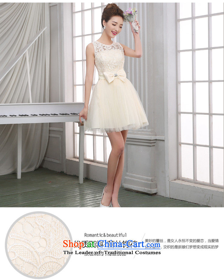 Lily Dance bridesmaid dress new 2015 summer short of Sau San bridesmaid mission dress bridesmaid sister skirt annual service banquet show moderator small dress female champagne color L picture, prices, brand platters! The elections are supplied in the national character of distribution, so action, buy now enjoy more preferential! As soon as possible.