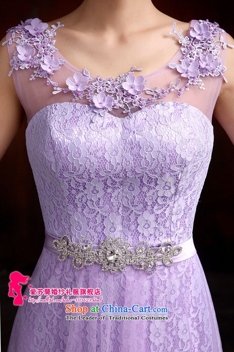 The magnificent French stereo embroidery luxury Princess Bride, Korean wedding dresses toasting champagne evening dress with a light purple XL Photo, prices, brand platters! The elections are supplied in the national character of distribution, so action, buy now enjoy more preferential! As soon as possible.