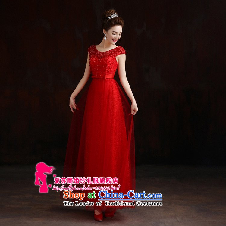 The new bride shoulders dress evening dress up like manually dress banquet bows dress stylish Red Dress S pictures Sau San, prices, brand platters! The elections are supplied in the national character of distribution, so action, buy now enjoy more preferential! As soon as possible.