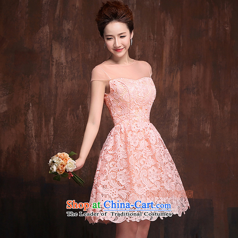 Short of bridesmaid small dress skirt marriages wedding fashion lace bows services bridesmaid services night J0001 s, Charlene Choi spirit has been pressed shopping on the Internet