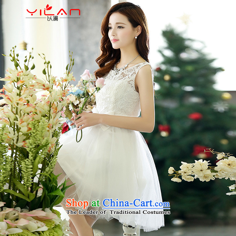 In 2015 the world new wedding dress red flowers, wipe the chest toasting champagne short serving dinner dress dances bridesmaid Services 1521 m White XL, to the world of online shopping has been pressed.