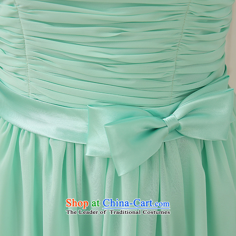Talk to her new 2015 light green bridesmaid long gown bridal dresses in small countries such as Sisters evening dress will preside over the annual services evening dresses style F, L, whisper to Madame shopping on the Internet has been pressed.