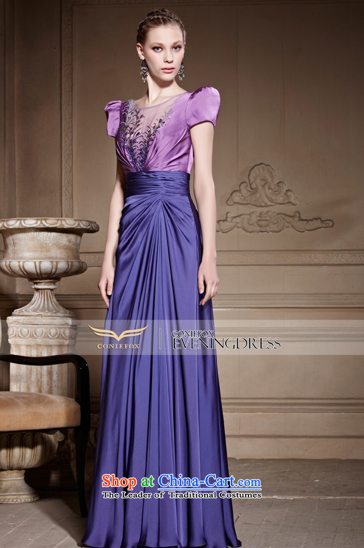 Creative Fox purple elegant package shoulder dress brides banquet wedding dress bows services under the auspices of performances long dresses dress Sau San 81629 color pictures skirt L picture, prices, brand platters! The elections are supplied in the national character of distribution, so action, buy now enjoy more preferential! As soon as possible.