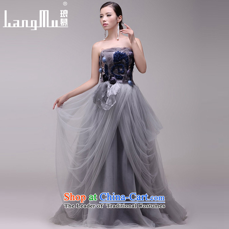 The new 2015 Luang wedding dresses western classical performances manually petals dress evening dresses advanced private Custom High End custom