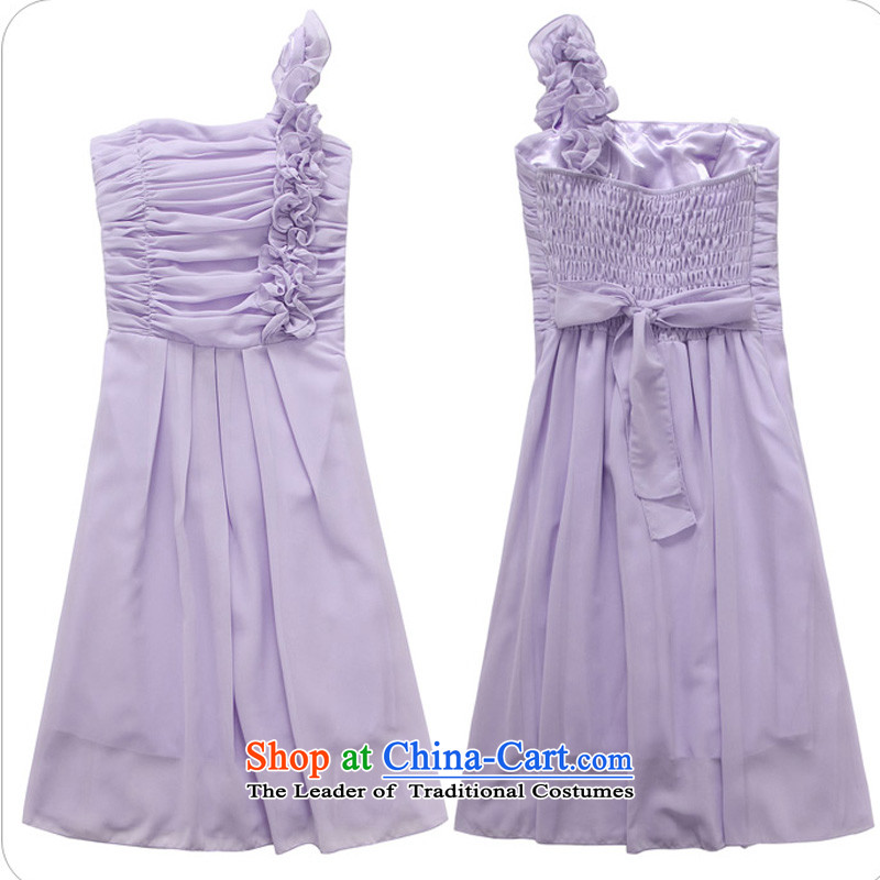  Stylish wedding season and sisters Jk2.yy skirt fungus single shoulder chiffon dress dresses in larger apron bridesmaid serving champagne color XL recommendations about 130 ,JK2.YY,,, shopping on the Internet