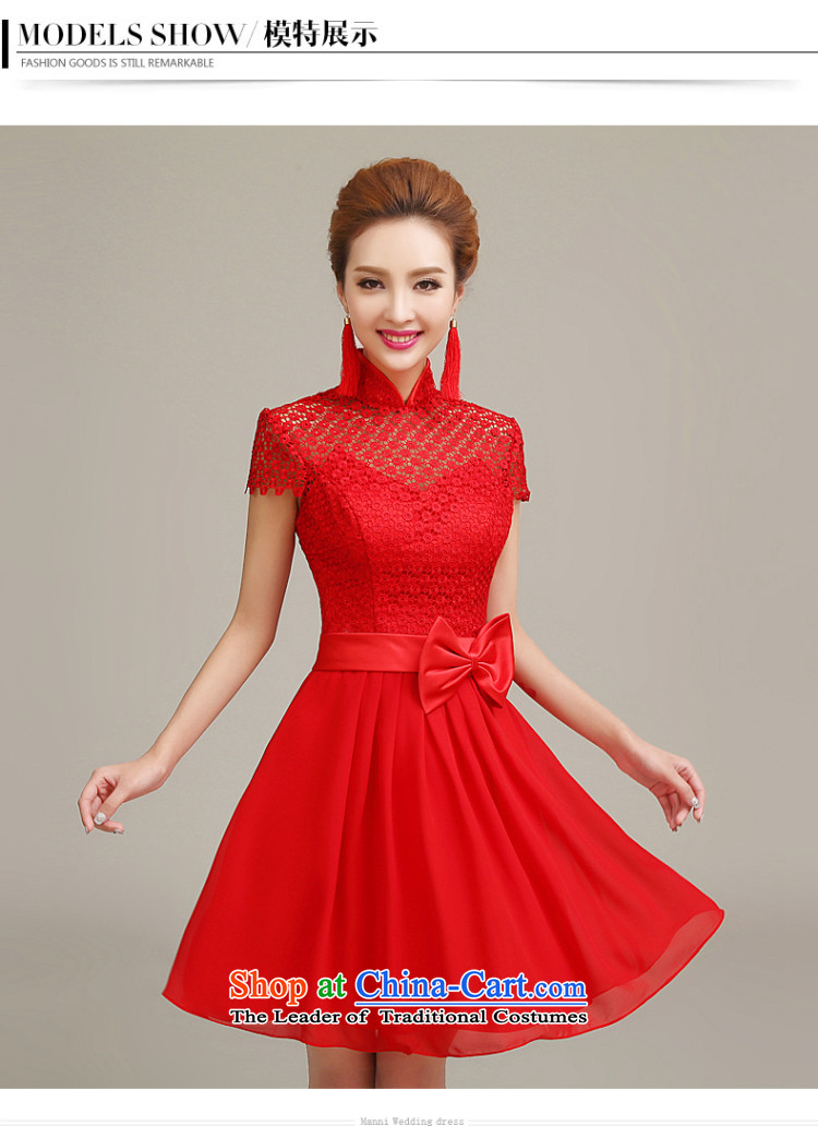 The Syrian Arab Republic a small red dress time 2015 new marriages short bag shoulder bows to lace bridesmaid evening dress female autumn S picture, prices, brand platters! The elections are supplied in the national character of distribution, so action, buy now enjoy more preferential! As soon as possible.