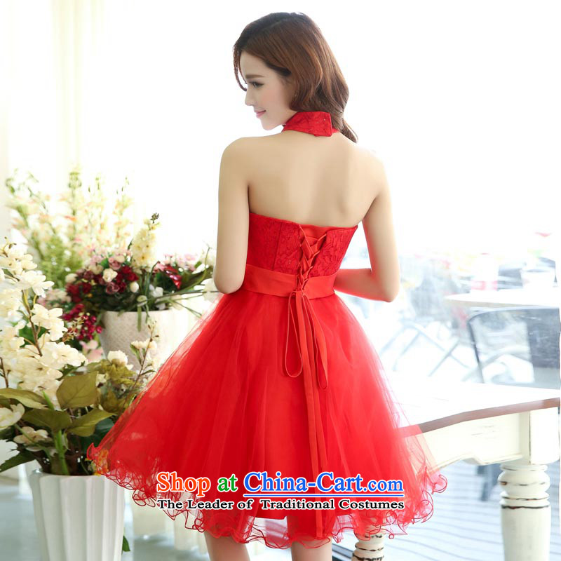 2015 Spring New bridesmaid service, establishment of autumn and winter new bride sister married in special evening dresses show small annual dress domino-hee red XL, , , , shopping on the Internet