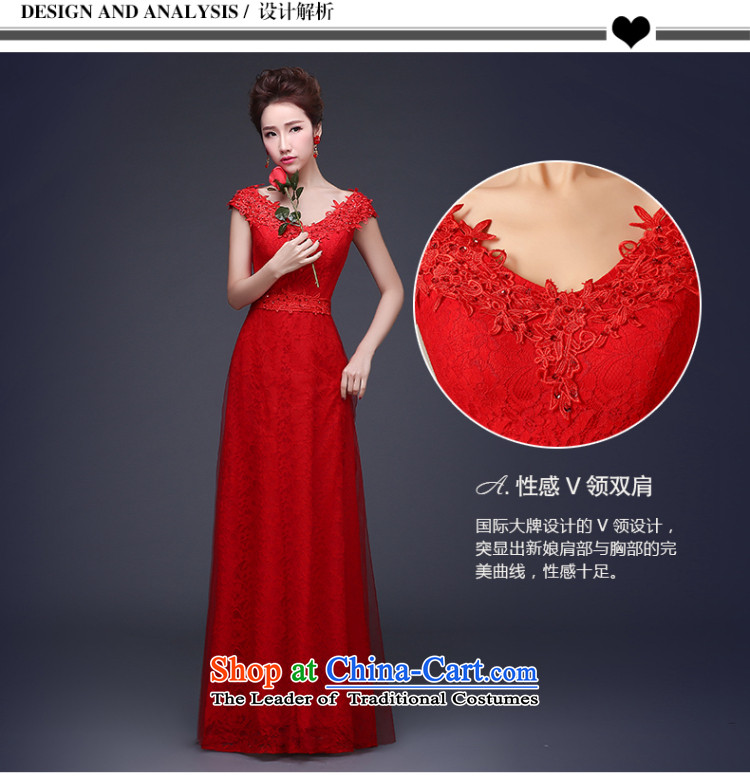 The Republika Srpska divas autumn 2015 new stylish wedding dress uniform toasting champagne evening dresses banquet party dress long Sau San shoulders sleeveless wedding dress red long marriage bows services XL Photo, prices, brand platters! The elections are supplied in the national character of distribution, so action, buy now enjoy more preferential! As soon as possible.