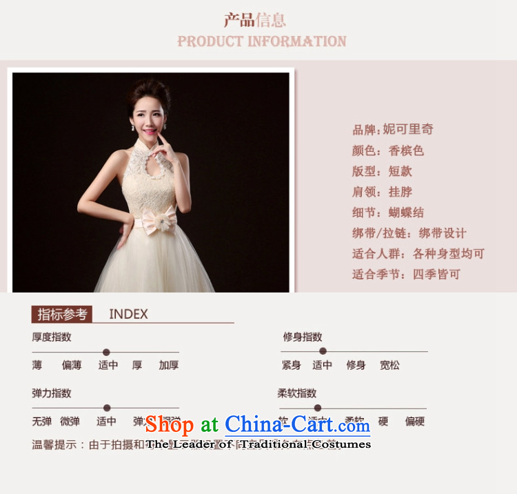 2015 WINTER new bridesmaid dress marriages bows to Korean short, banquet evening dresses and sisters small dress female champagne color XL( hand-making pictures), prices, brand platters! The elections are supplied in the national character of distribution, so action, buy now enjoy more preferential! As soon as possible.
