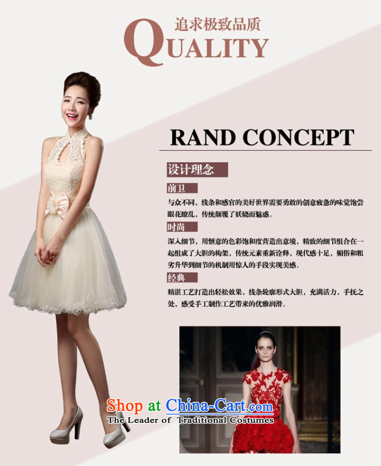 2015 WINTER new bridesmaid dress marriages bows to Korean short, banquet evening dresses and sisters small dress female champagne color XL( hand-making pictures), prices, brand platters! The elections are supplied in the national character of distribution, so action, buy now enjoy more preferential! As soon as possible.
