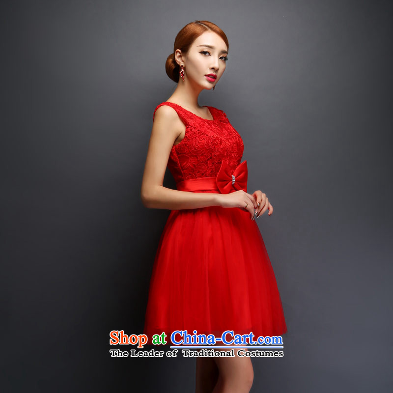 Love of the overcharged by 2015 new lace a Field Service pregnant women shoulder a drink red) short skirts bon bon Sau San video thin wedding dress red , L, love of the overcharged shopping on the Internet has been pressed.