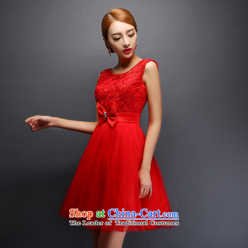Love of the overcharged by 2015 new lace a Field Service pregnant women shoulder a drink red) short skirts bon bon Sau San video thin wedding dress red , L, love of the overcharged shopping on the Internet has been pressed.